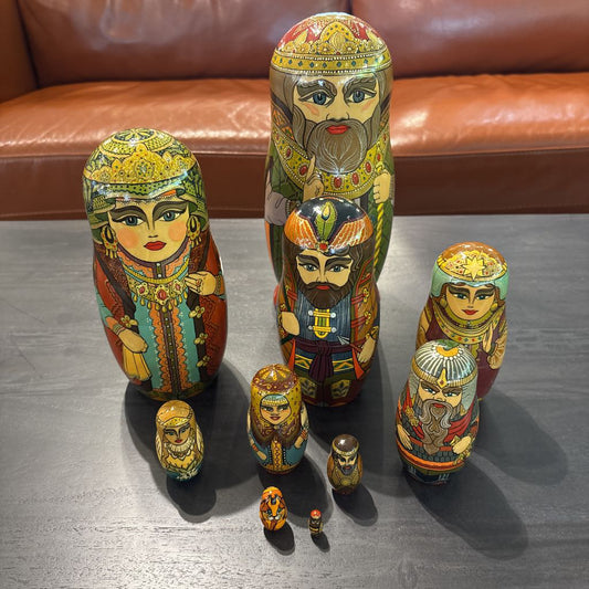 Royal Russian Nesting Doll Set (10 Pieces) UNIQUE FINDS