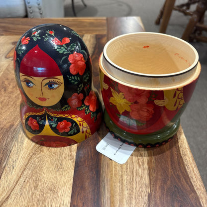 Floral Russian Nesting Doll Set (8 Pieces) UNIQUE FINDS