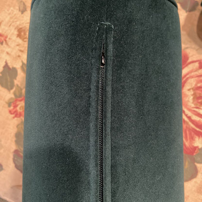 Forest Green Sofa w/Bolster Pillows