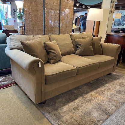 Tween Channel Velvet Down Filled Queen Sleeper Sofa