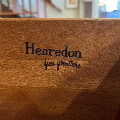 Henredon Burled Wood 2 Drawer End Table