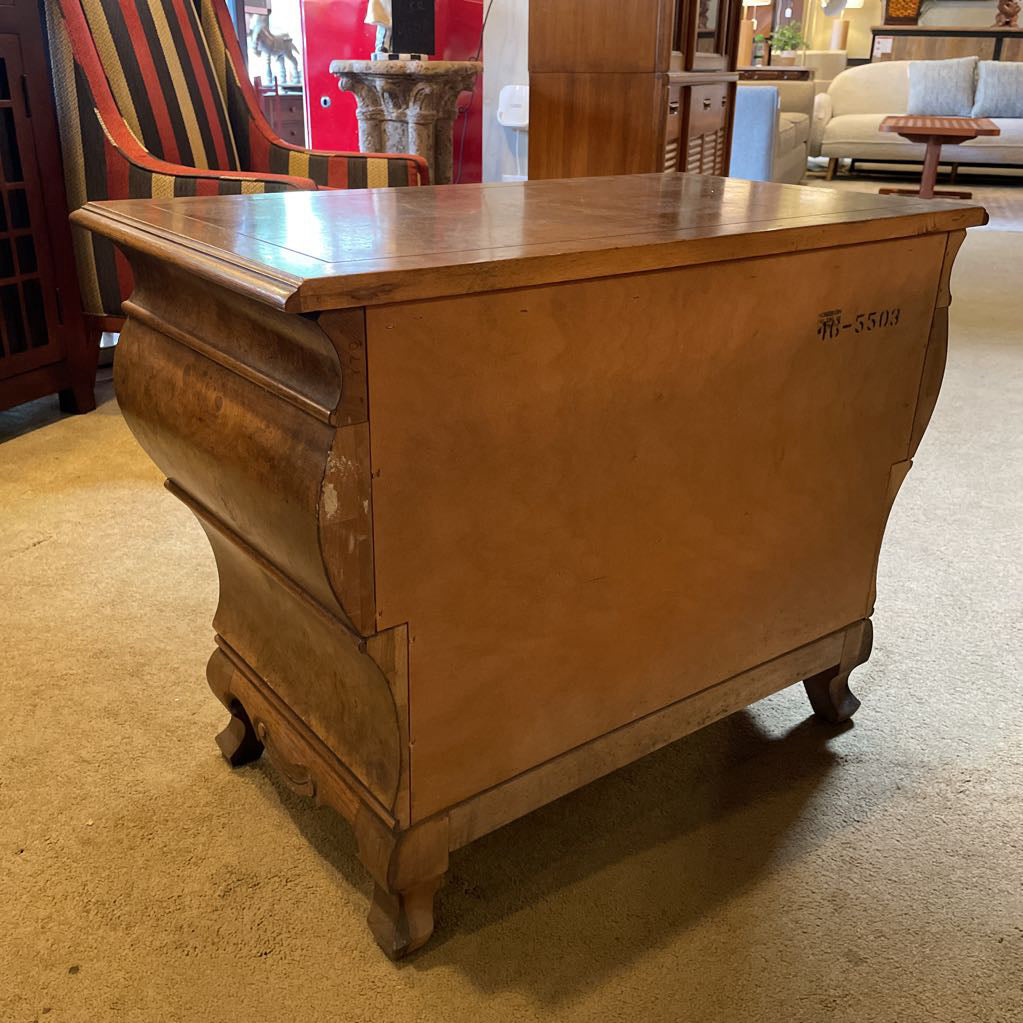 Henredon Burled Wood 2 Drawer End Table