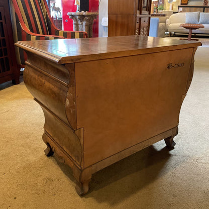 Henredon Burled Wood 2 Drawer End Table