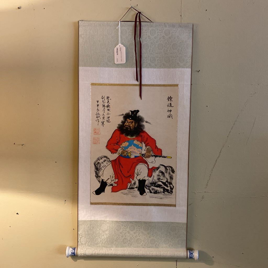 Chinese ZHONG KUI Demon Queller Scroll ART