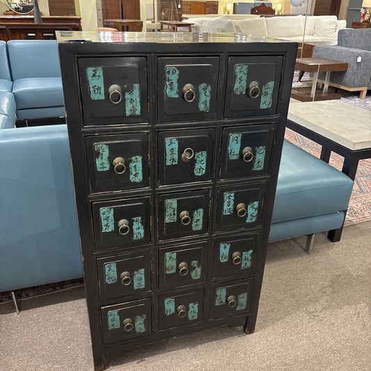 Asian Style 15 Drawer Apothecary Cabinet