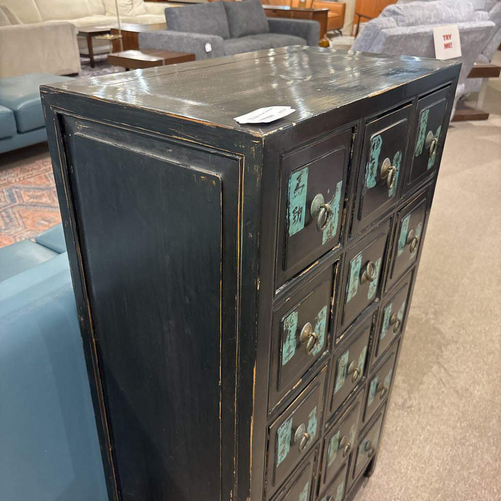Asian Style 15 Drawer Apothecary Cabinet