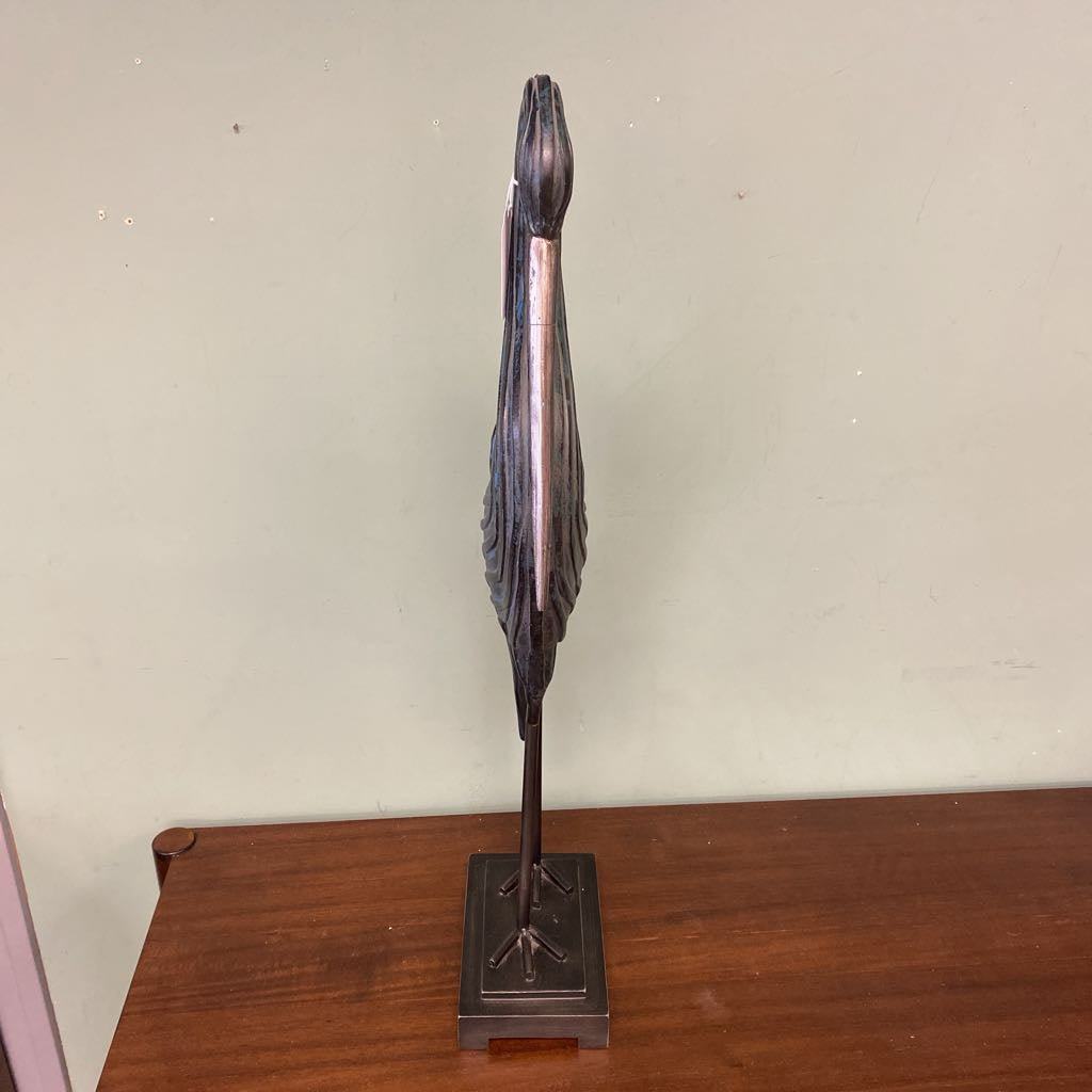 UTTERMOST Blue-Green Heron Sculpture