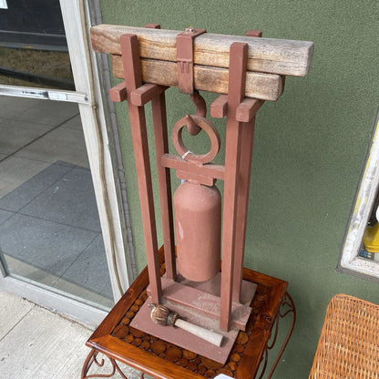 TOM TORRENS Steel Bell Sculpture w/Mallet