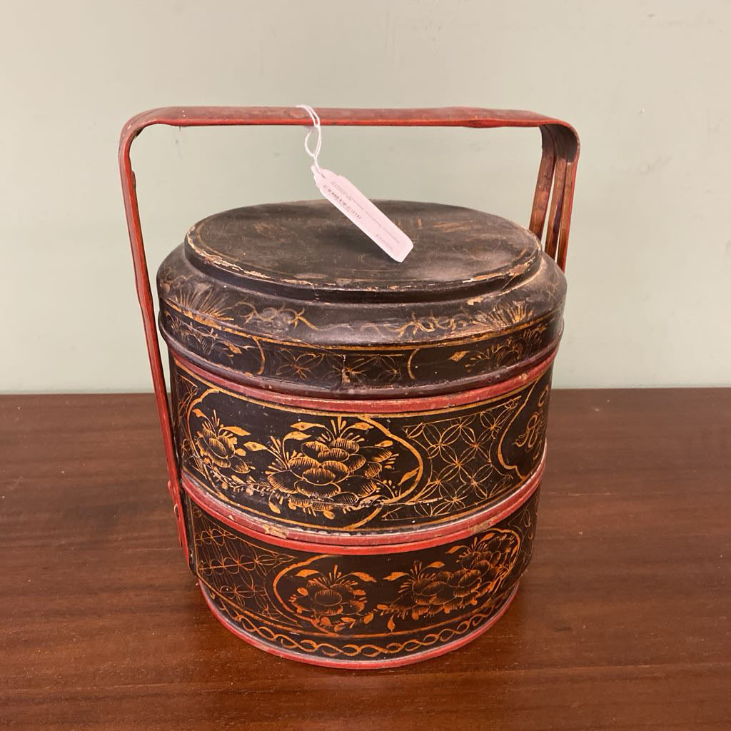 Antique Chinese Stacking Wedding Basket