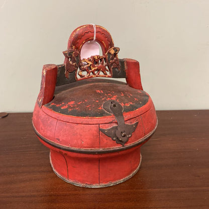 Antique Chinese Wedding Box w/Latch