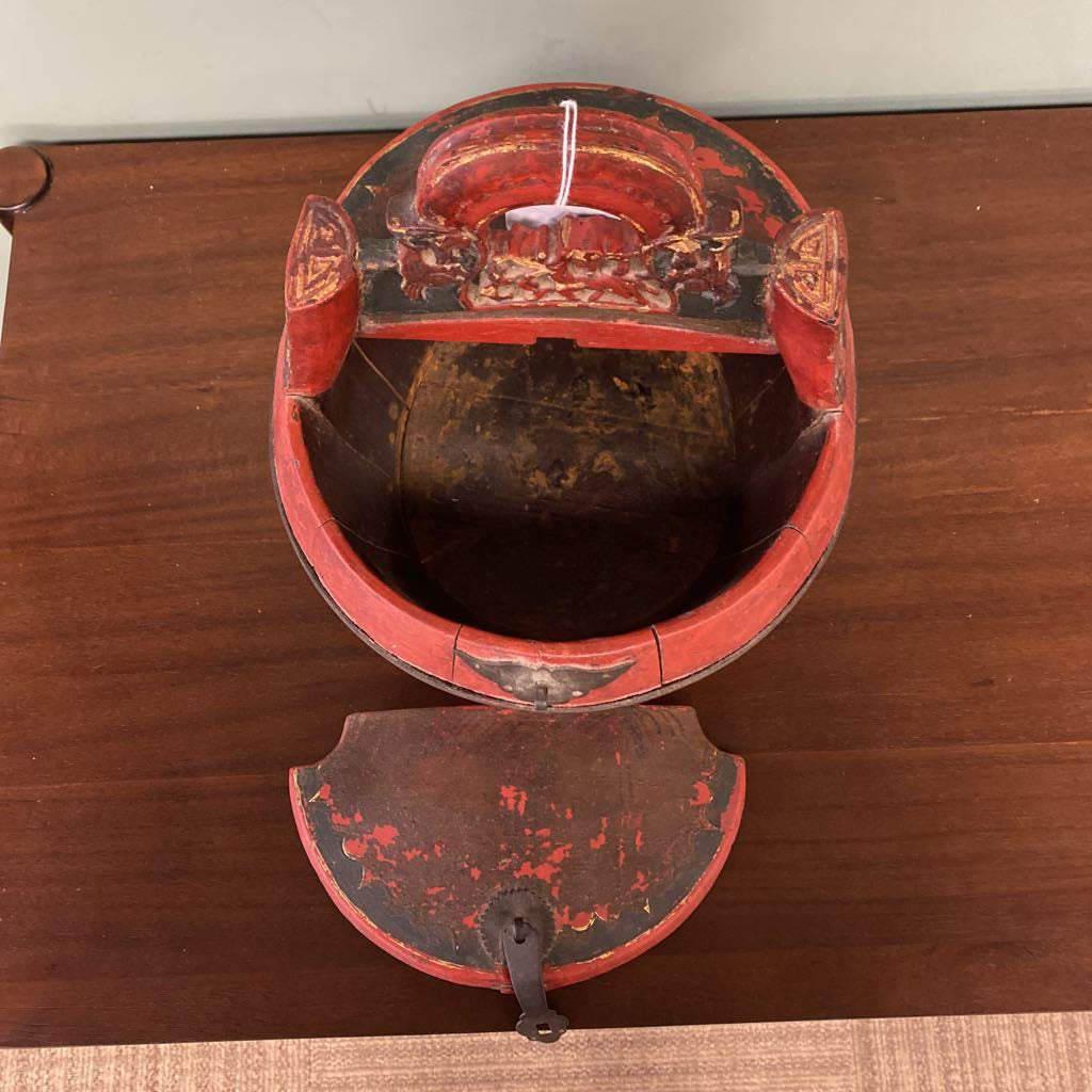 Antique Chinese Wedding Box w/Latch