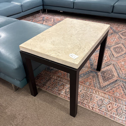 Stone Top Side Table