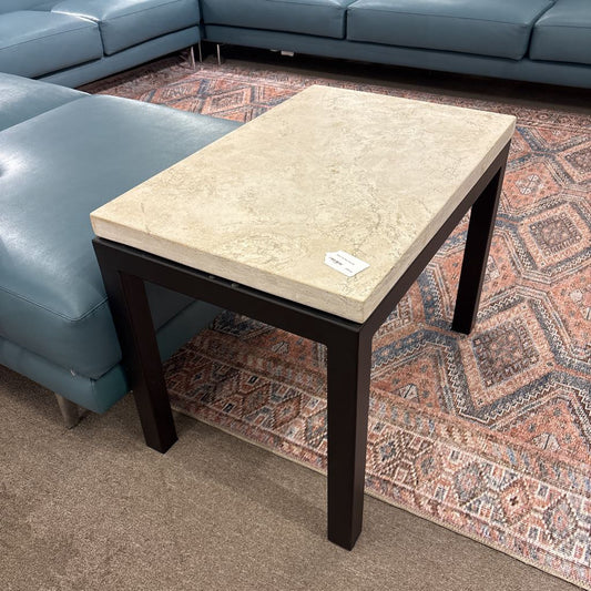 Stone Top Side Table