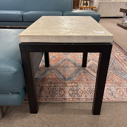Stone Top Side Table