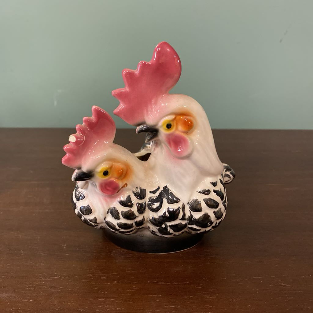Vintage Roosters Planter (AS IS)