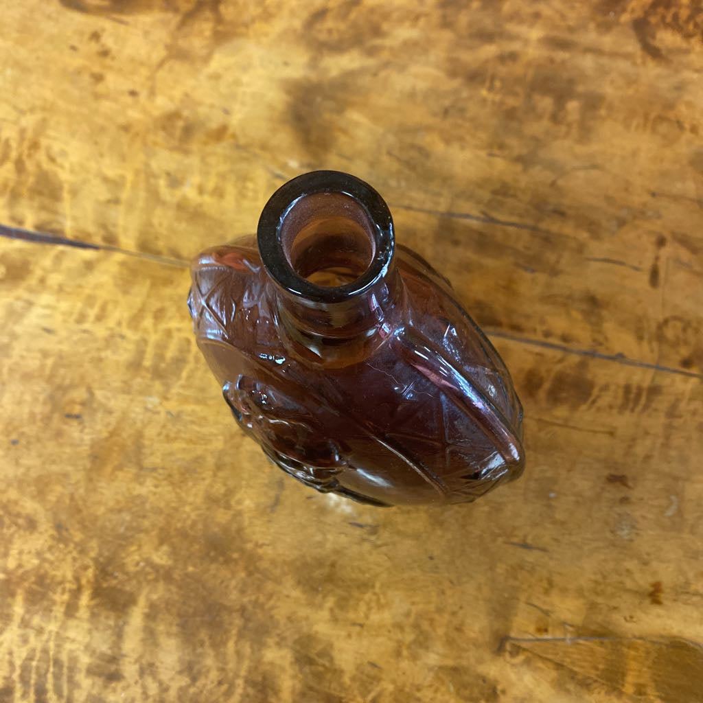 Vintage Robert E Lee/Jefferson Davis Purple Glass Decanter