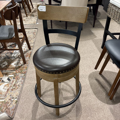 Leather Seat Swivel Counter Chair U ACCENT CHAIRS