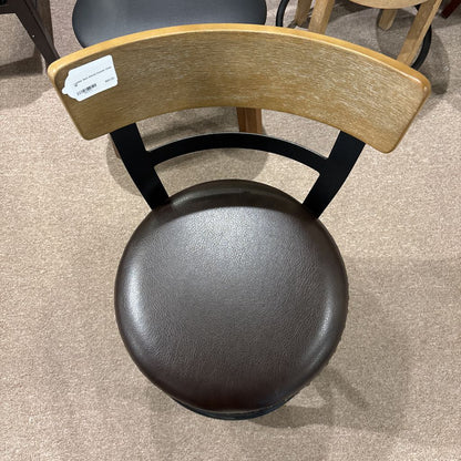 Leather Seat Swivel Counter Chair
