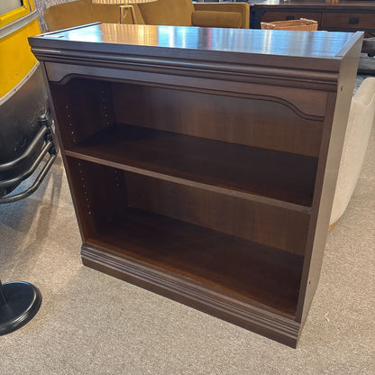 Dark Wood Low Bookshelf C BOOKSHELVES