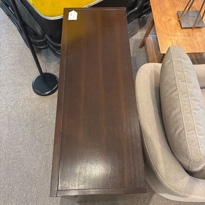 Dark Wood Low Bookshelf C BOOKSHELVES