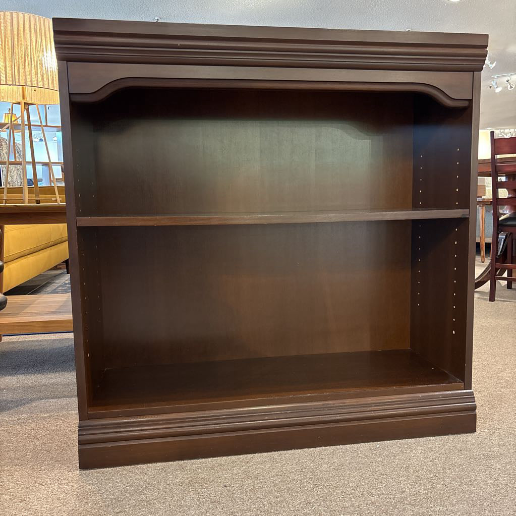 Dark Wood Low Bookshelf C BOOKSHELVES
