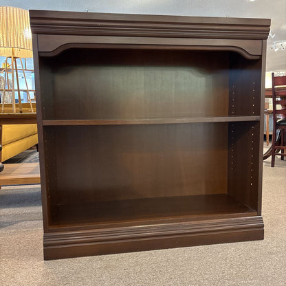 Dark Wood Low Bookshelf C BOOKSHELVES