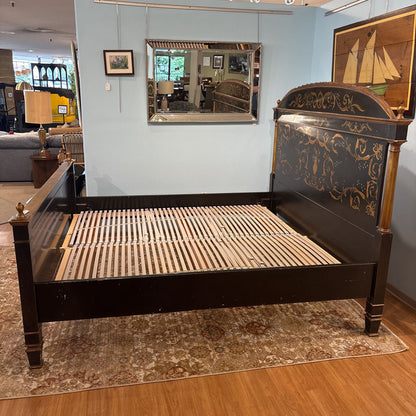 Regency Style Hand Painted Gold Leaf King Size Bedframe C BED FRAMES
