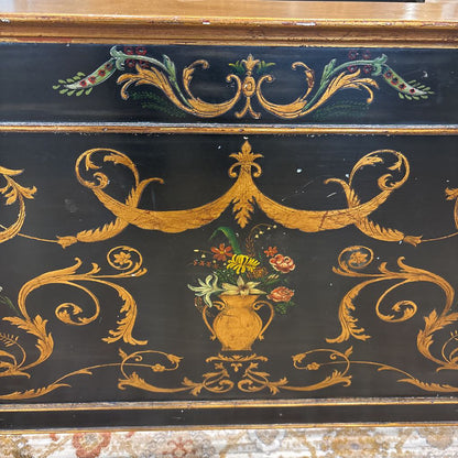 Regency Style Hand Painted Gold Leaf King Size Bedframe