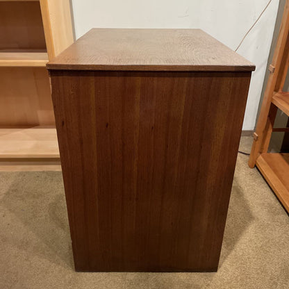 MC Wood with Rectangular Metal Handles Door Cabinet