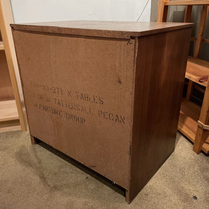 MC Wood with Rectangular Metal Handles Door Cabinet