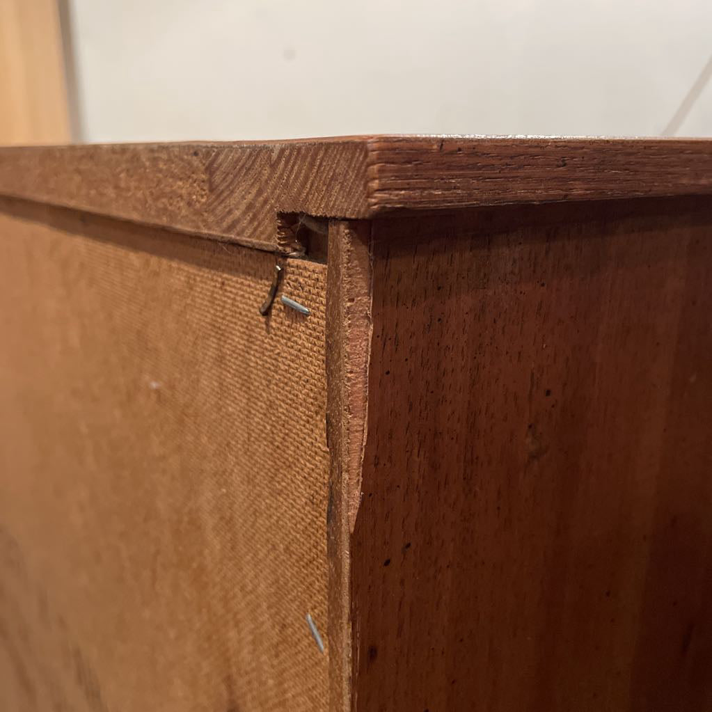 MC Wood with Rectangular Metal Handles Door Cabinet