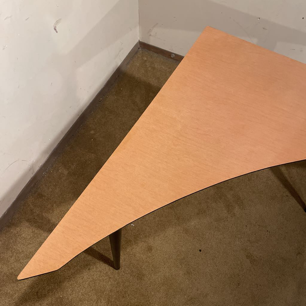 Triangular with Curved Side Corner Table C SIDE TABLES