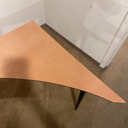 Triangular with Curved Side Corner Table