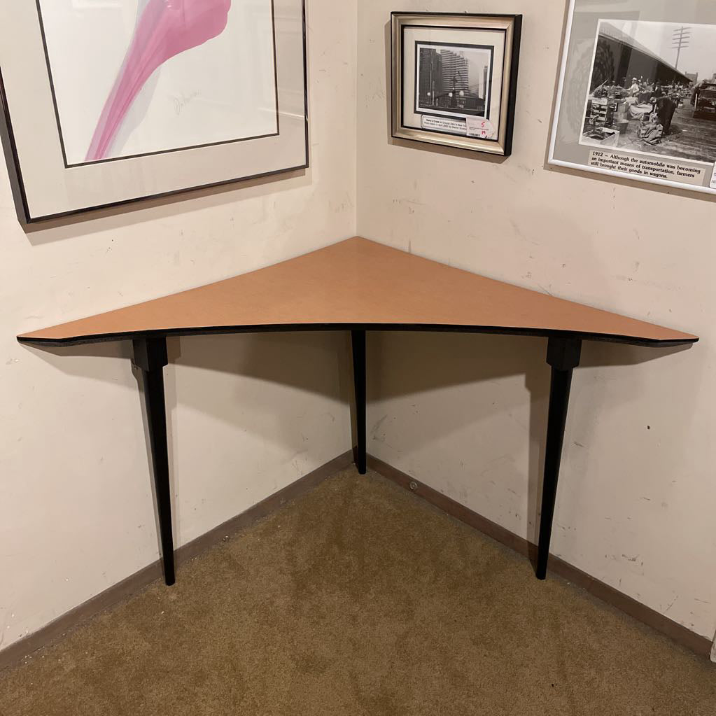 Triangular with Curved Side Corner Table C SIDE TABLES
