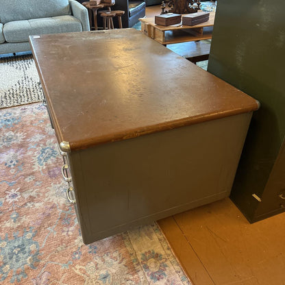 Shaw Walker Vintage 6 Drawer Desk (AS IS)