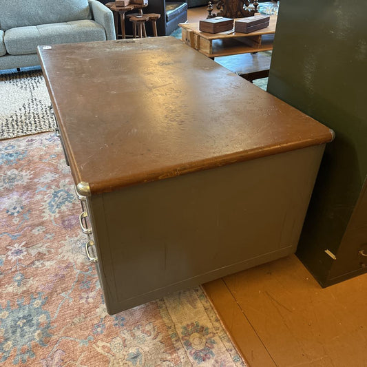 Shaw Walker Vintage 6 Drawer Desk (AS IS)