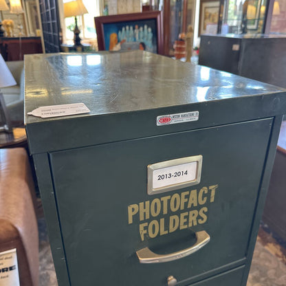 Vintage Green Metal 4 drawer File Cabinet UNCATEGORIZED