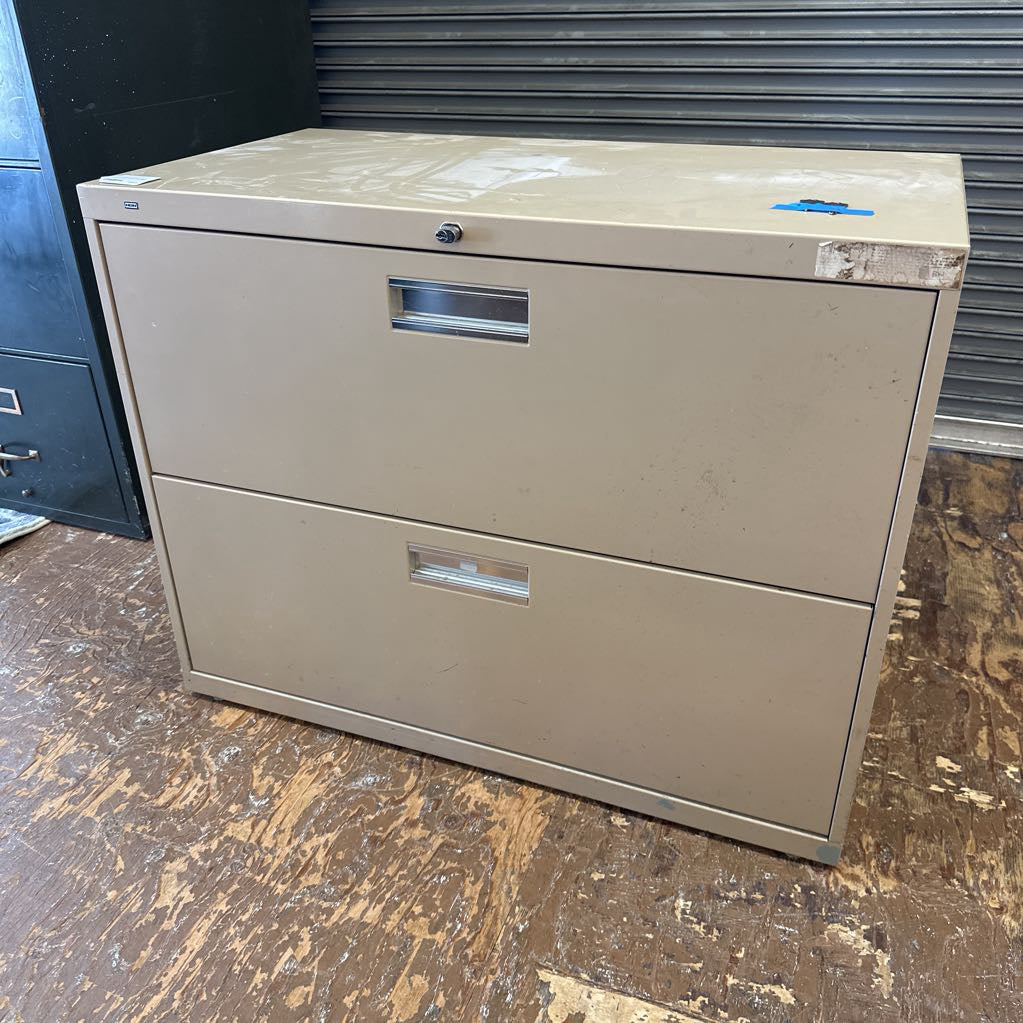 Tan 2 Drawer Lateral File Cabinet UNCATEGORIZED