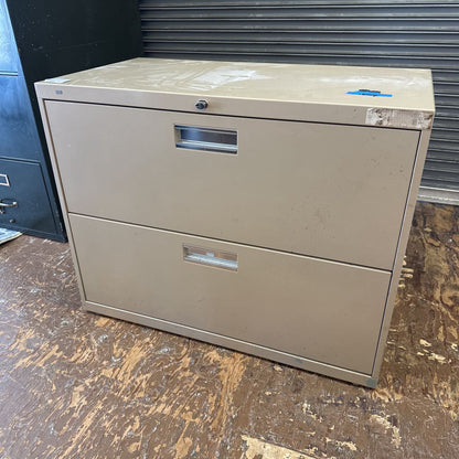 Tan 2 Drawer Lateral File Cabinet UNCATEGORIZED
