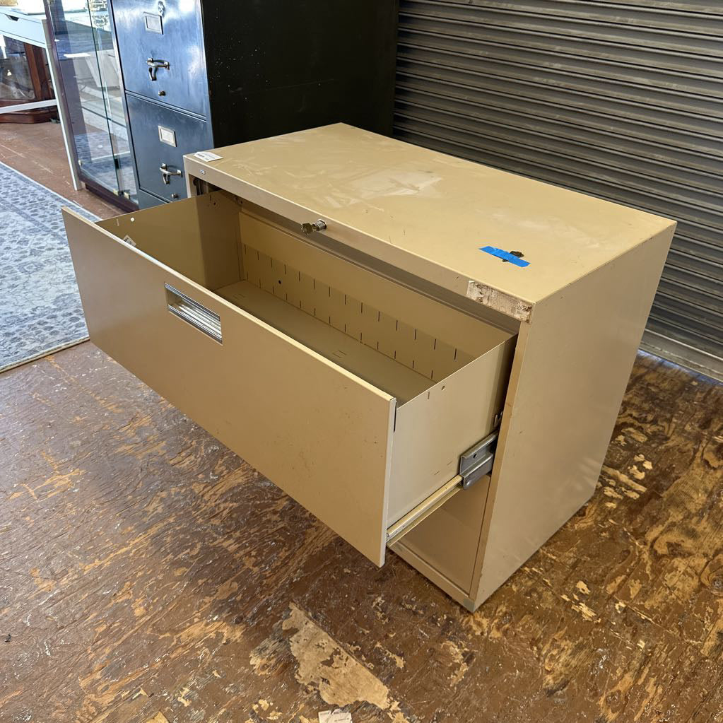 Tan 2 Drawer Lateral File Cabinet UNCATEGORIZED