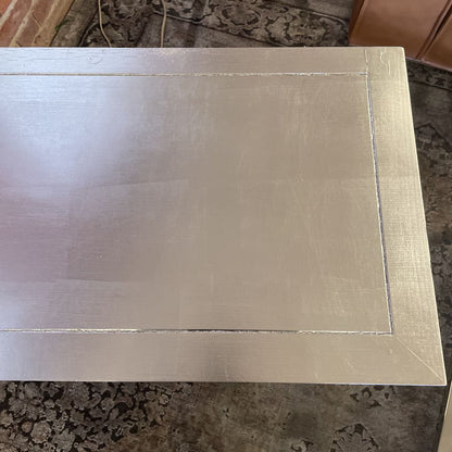 Silver Leaf 3 Drawer Entry Table