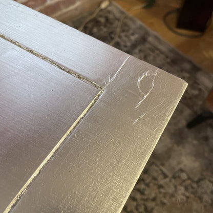 Silver Leaf 3 Drawer Entry Table