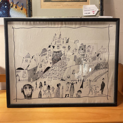 "Stad" Litho by Laszlo Bornemisza Art