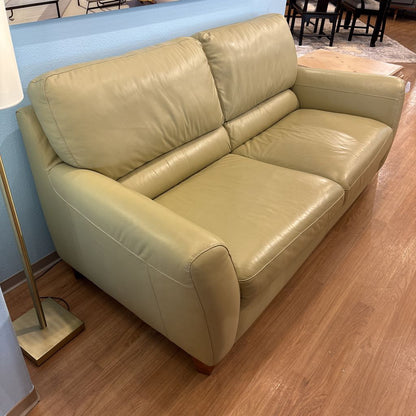 Beige Leather Sofa U SOFAS