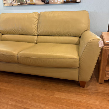 Beige Leather Sofa U SOFAS