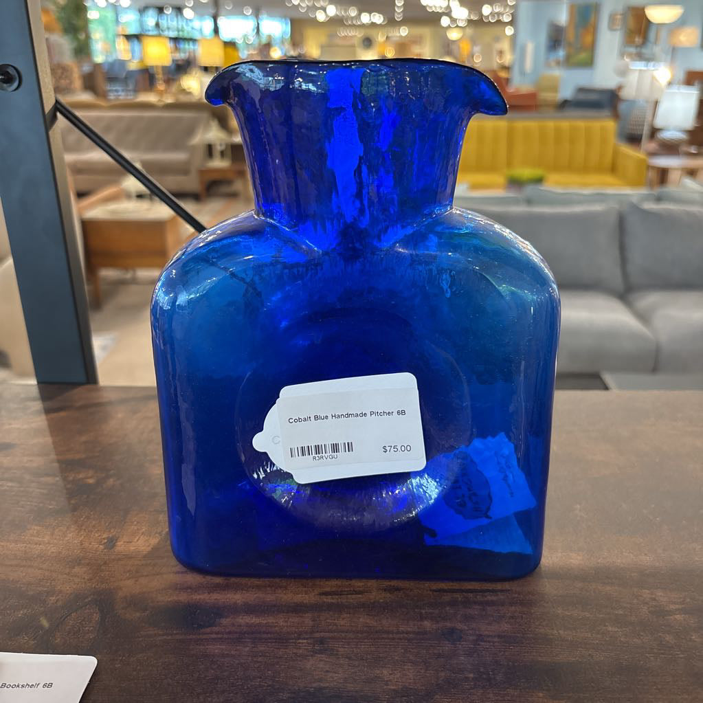 Cobalt Blue Handmade Pitcher