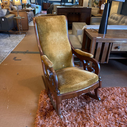 Golden Velvet Thomas Day Rocking Chair