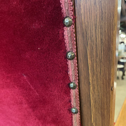 Red Velvet/Moquette Rocking Chair