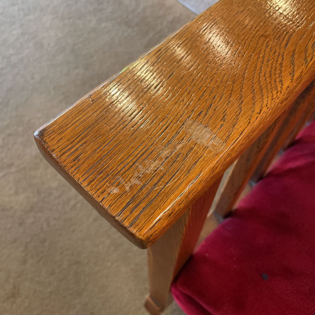 Red Velvet/Moquette Rocking Chair U ACCENT CHAIRS