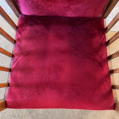 Red Velvet/Moquette Rocking Chair U ACCENT CHAIRS